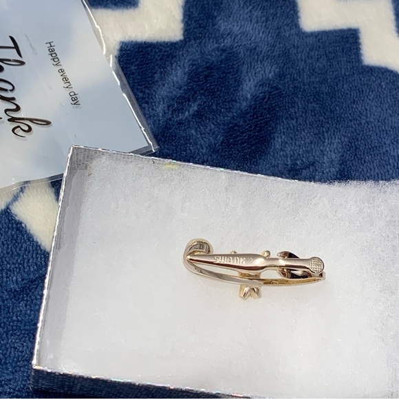 SWANK Vintage Gold Tone Bowling Tie Clip - Picture 3 of 8